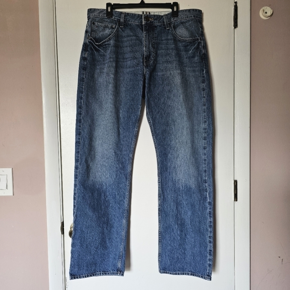 Tommy Hilfiger blue classic preppy men's straight jeans Size 36×34